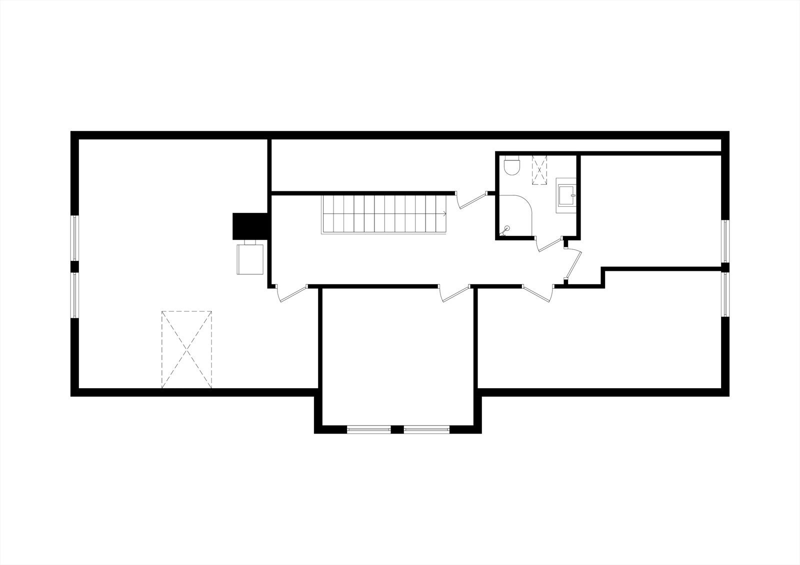 Andre etasje inneholder en romslig loftstue, et moderne bad og tre soverom (ikke byggemeldt). Galleribilde