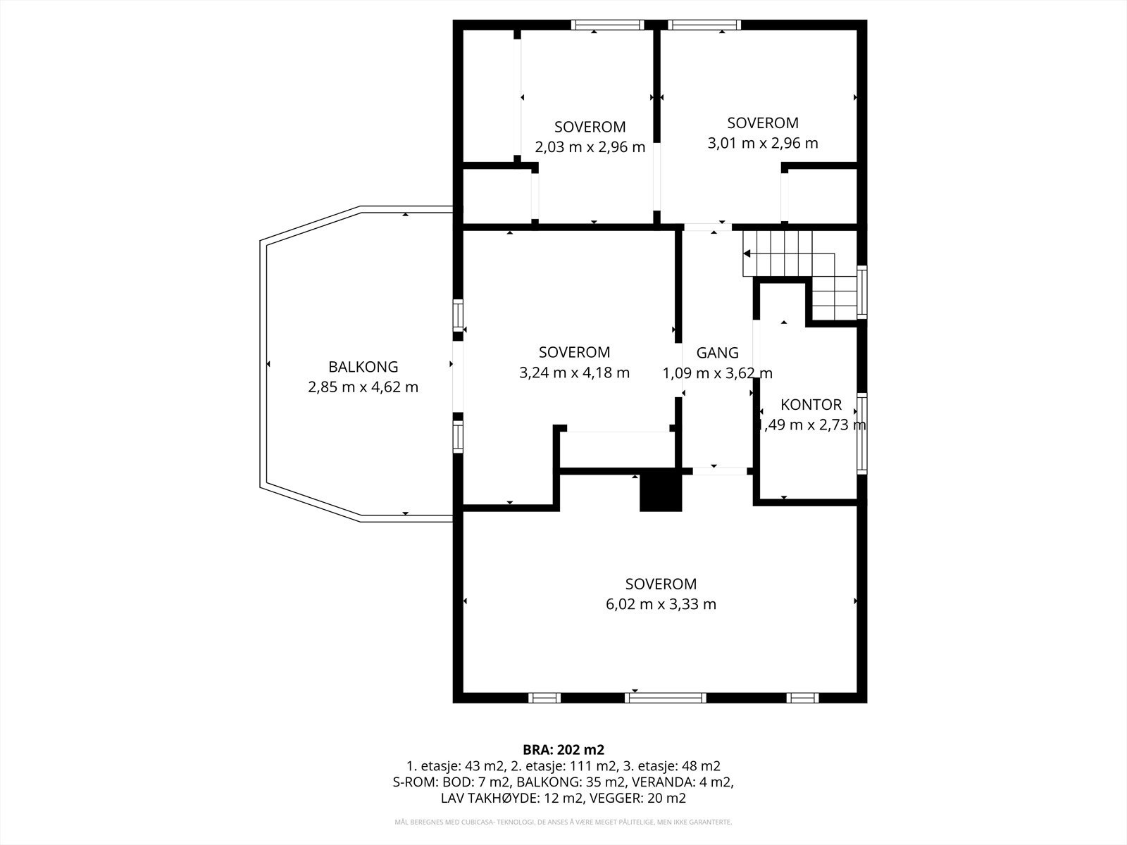 Planteikning 2.etg. Galleribilde