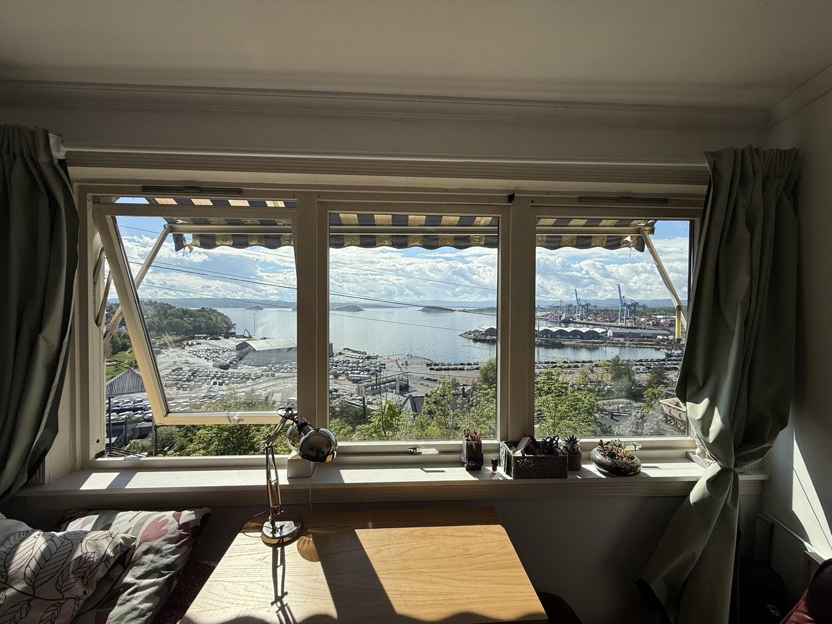 Flott sjøutsikt fra rommet Galleribilde