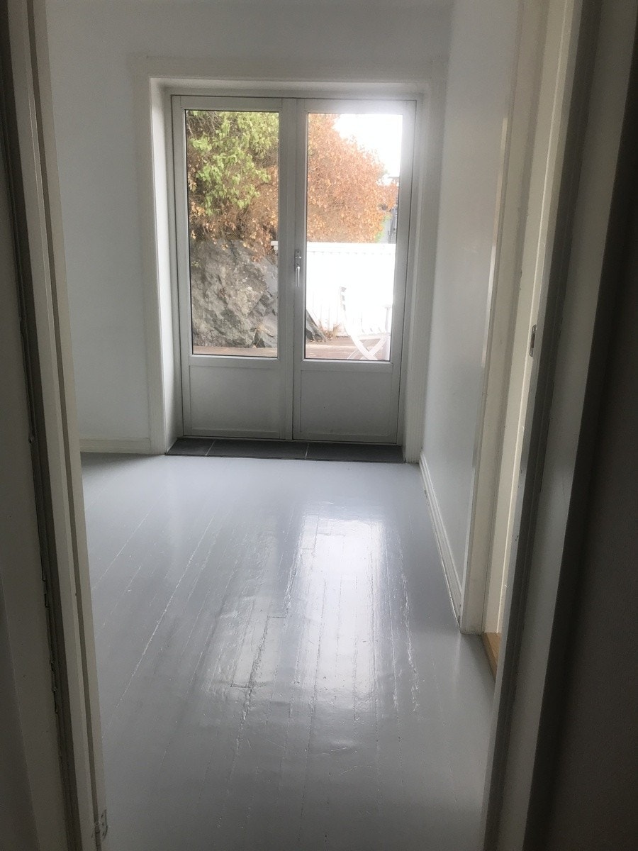 Utgang fra stue til felles terrasse Galleribilde