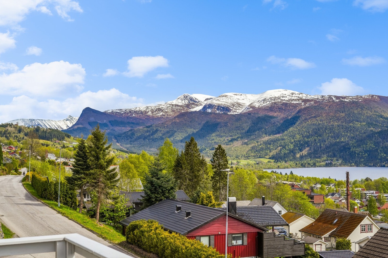 Nydeleg panoramautsikt - heilt frå Rotevatnet til Voldsfjorden Galleribilde