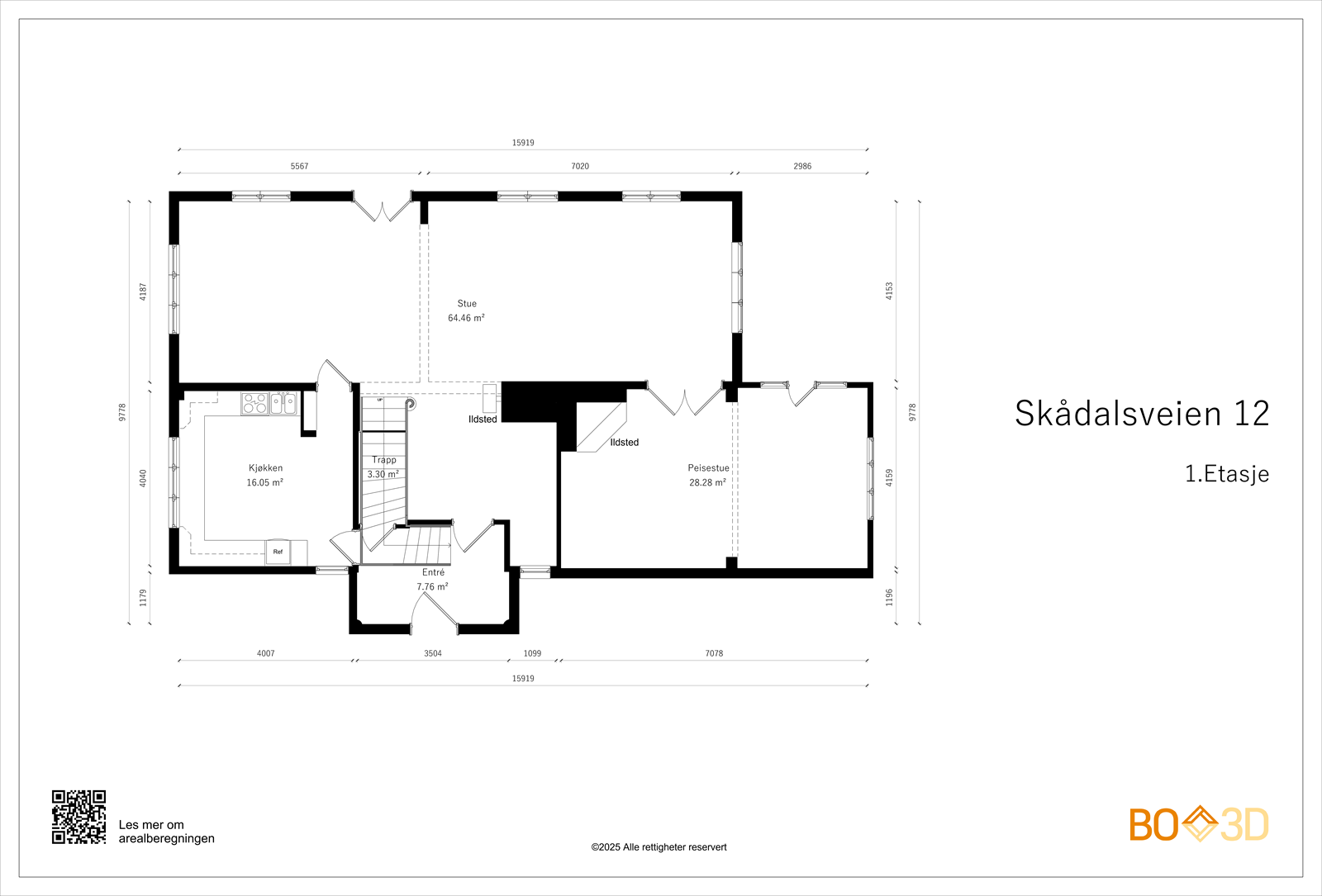Planskisse 1.etasje. Galleribilde