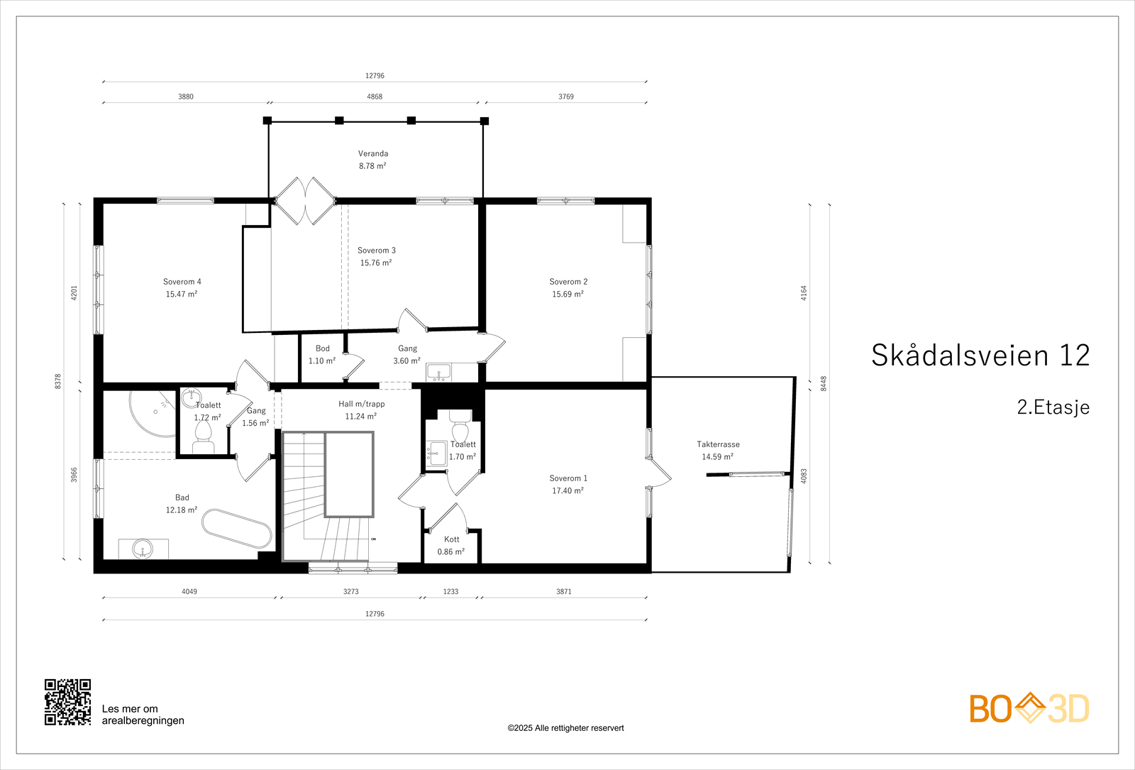 Planskisse 2.etasje. Galleribilde