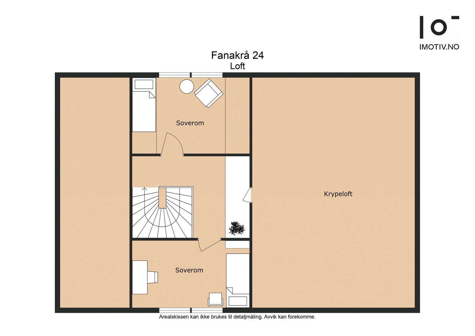 Plantegning loft. Galleribilde