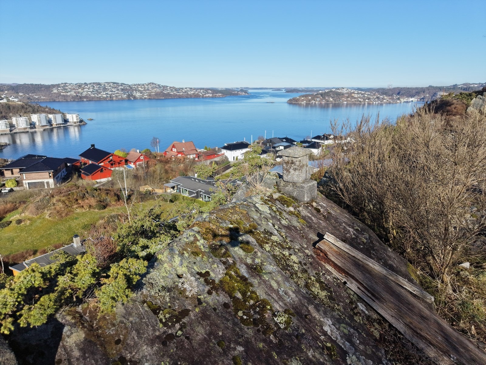 Bilde fra øverste punkt på tomten Galleribilde