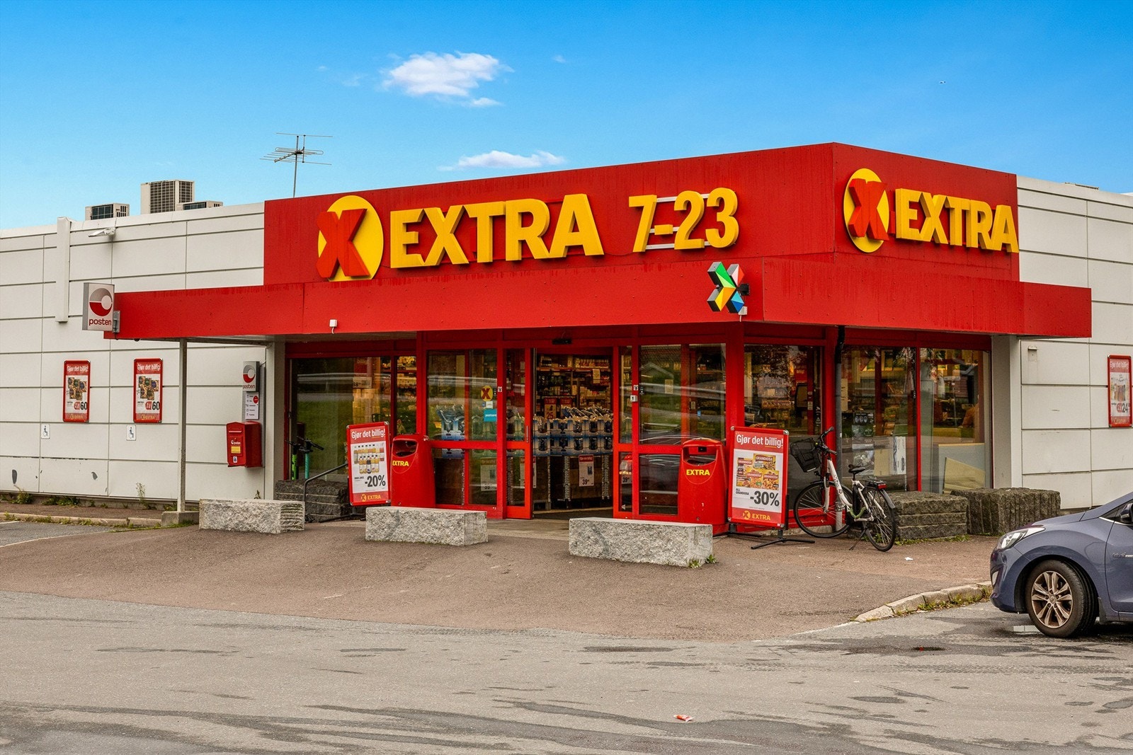 Nærmeste dagligvarehandel er Coop Extra Mosserød Galleribilde