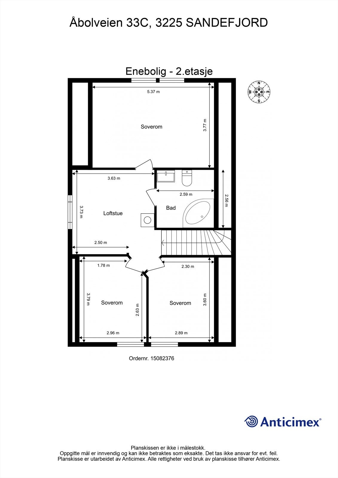 Plantegning 2.etasje Galleribilde