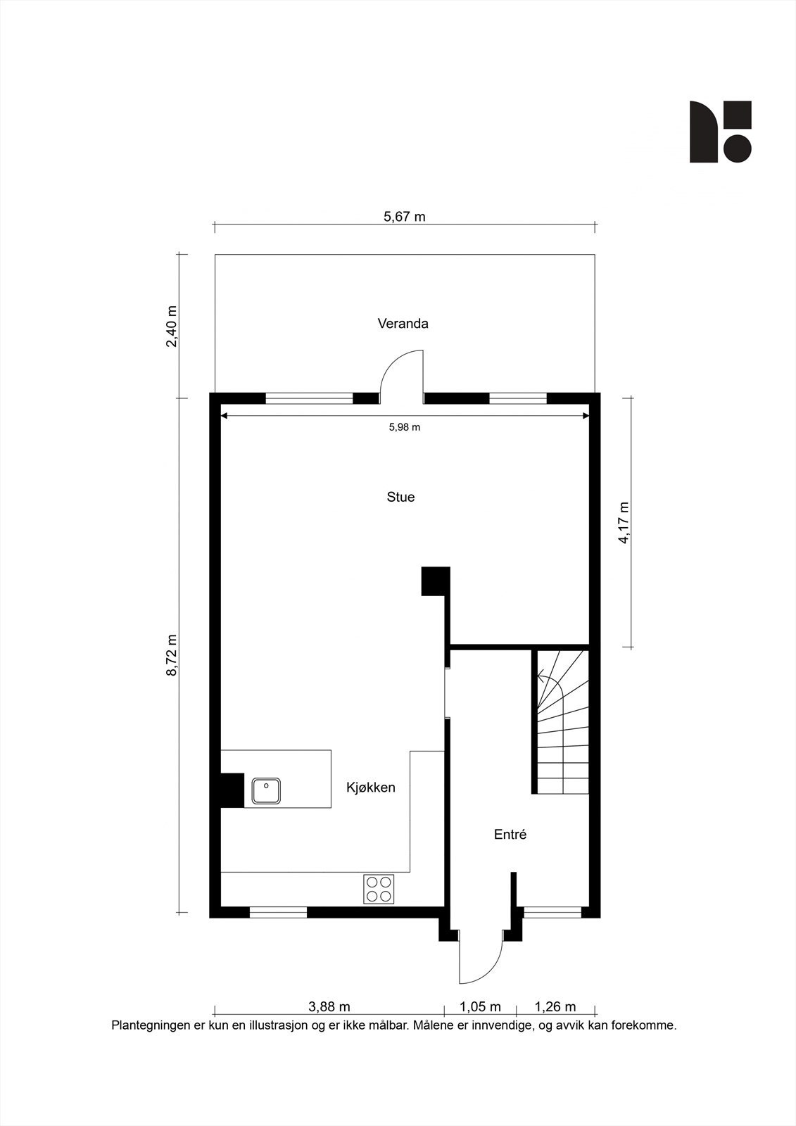Plantegning 1. Etasje Galleribilde
