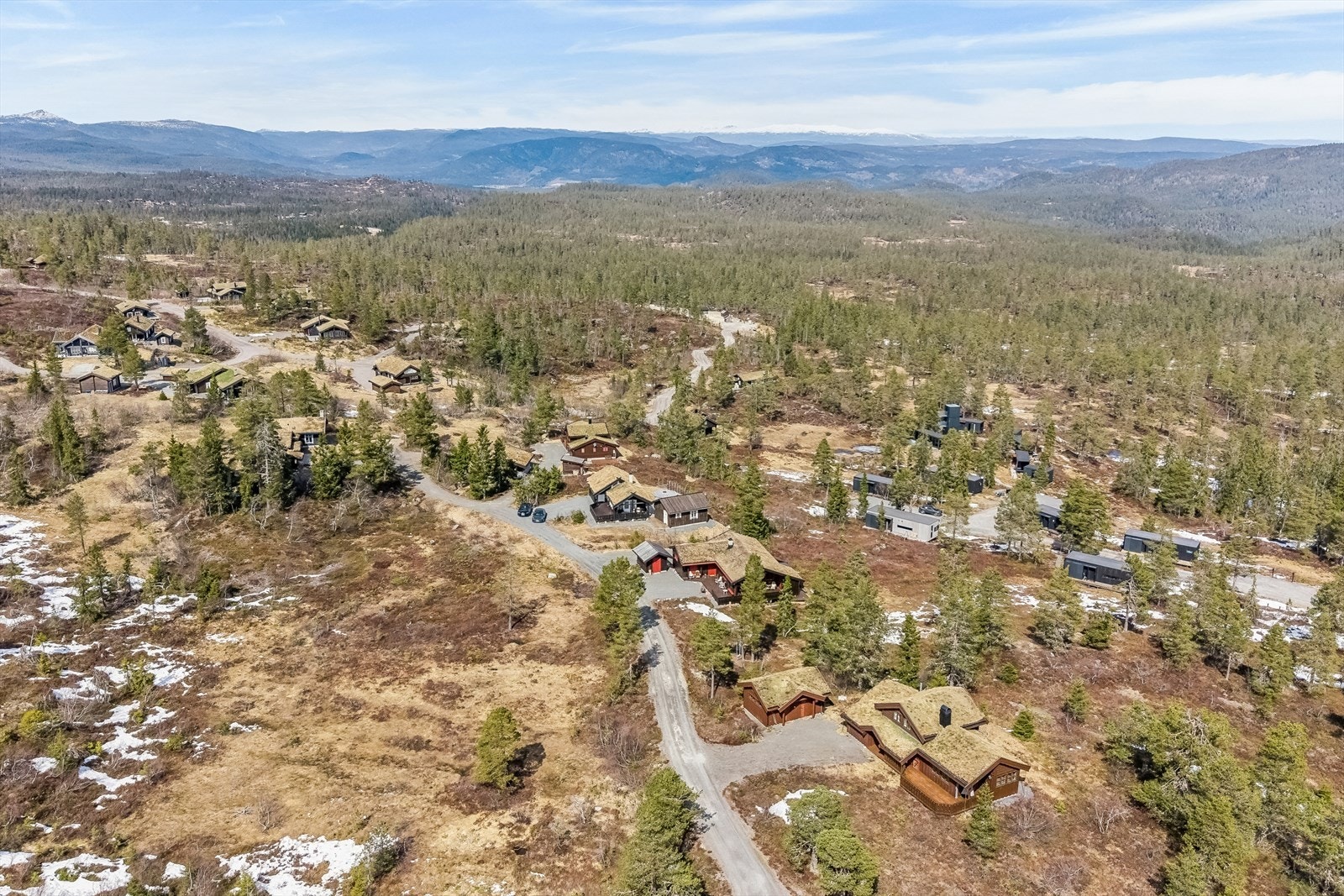 Langrennsløypene ligger kun 105 meter fra hytta. Galleribilde