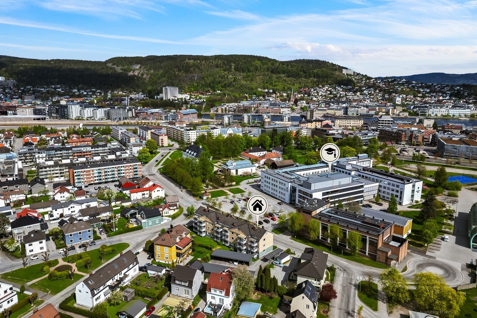 Kort vei til skoler og utdanningsinstitusjoner i området. Galleribilde
