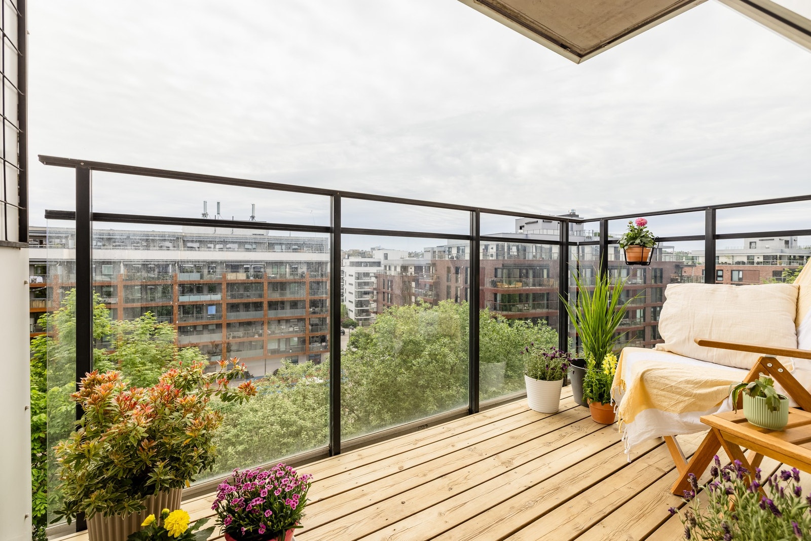 På balkongen er det plass til utemøbler og grill. Galleribilde