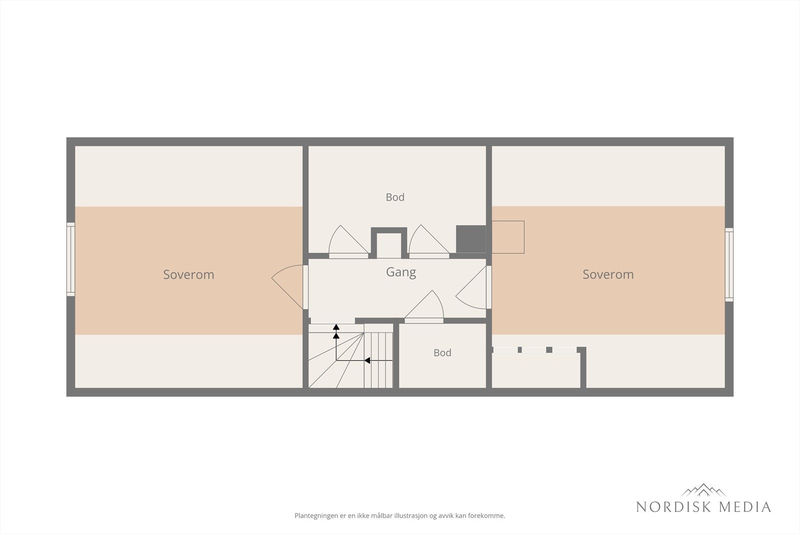 Plantegning loft. Galleribilde