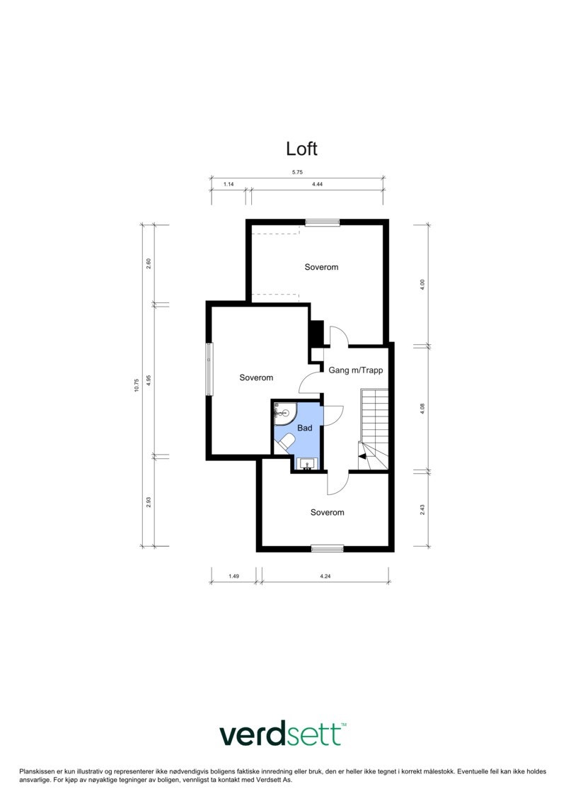 - Plantegning 2.etg - Galleribilde