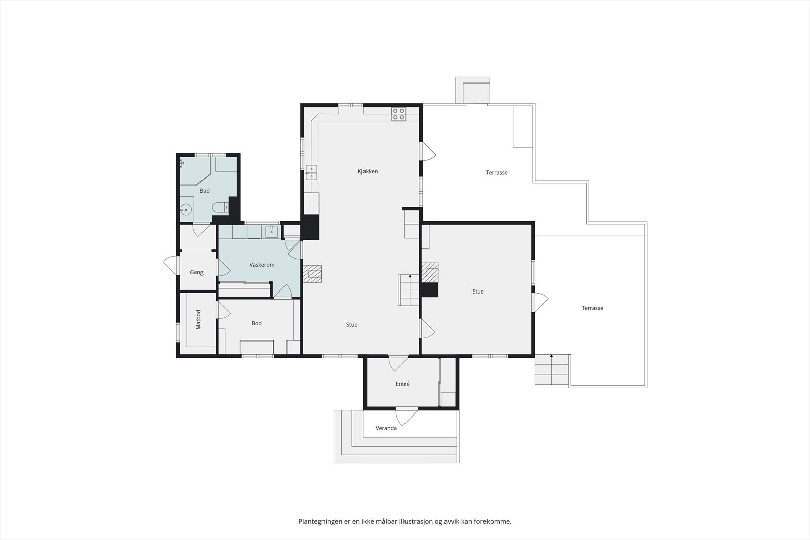 Plantegning 1.etasje Galleribilde