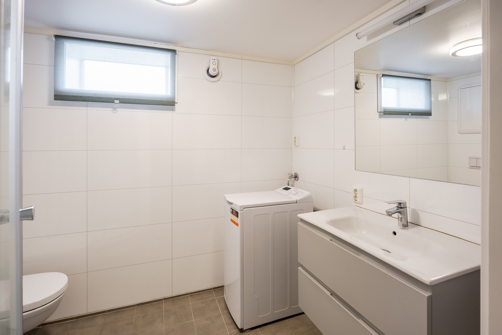 Badet i kjelleren ble totalrenovert i 2021. Galleribilde