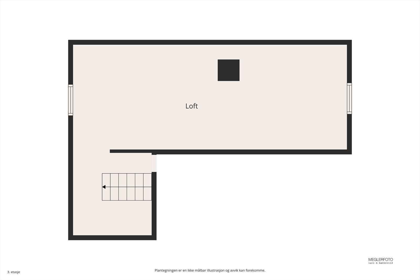 Plantegning loft Galleribilde