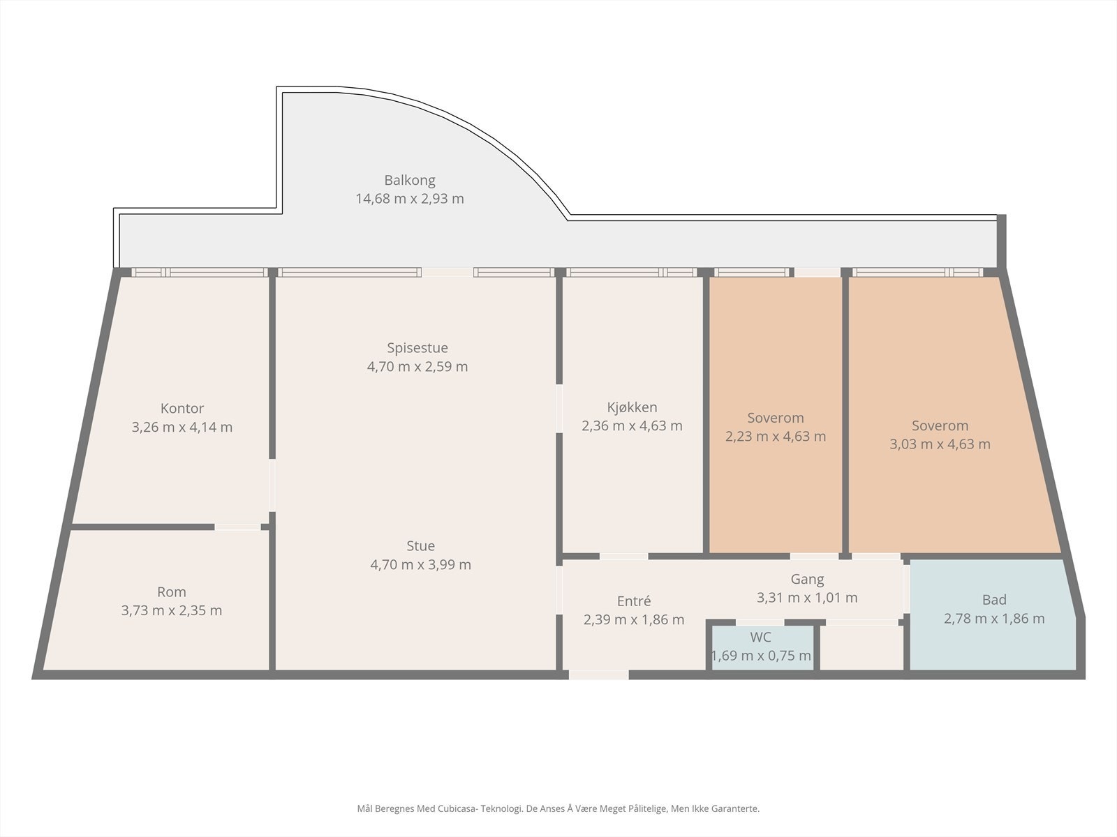 Plantegning 5.etg Galleribilde