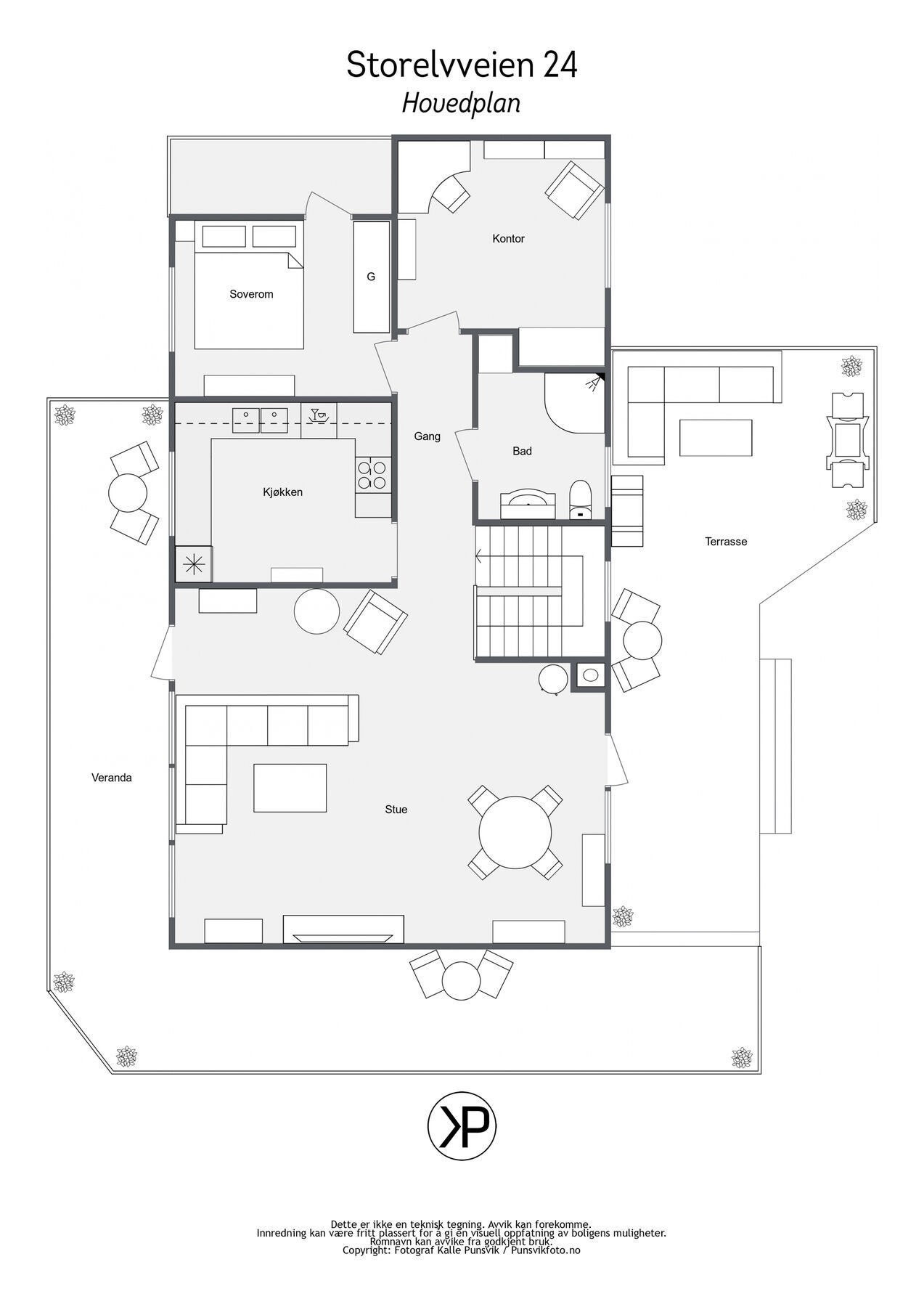 Plantegning Galleribilde