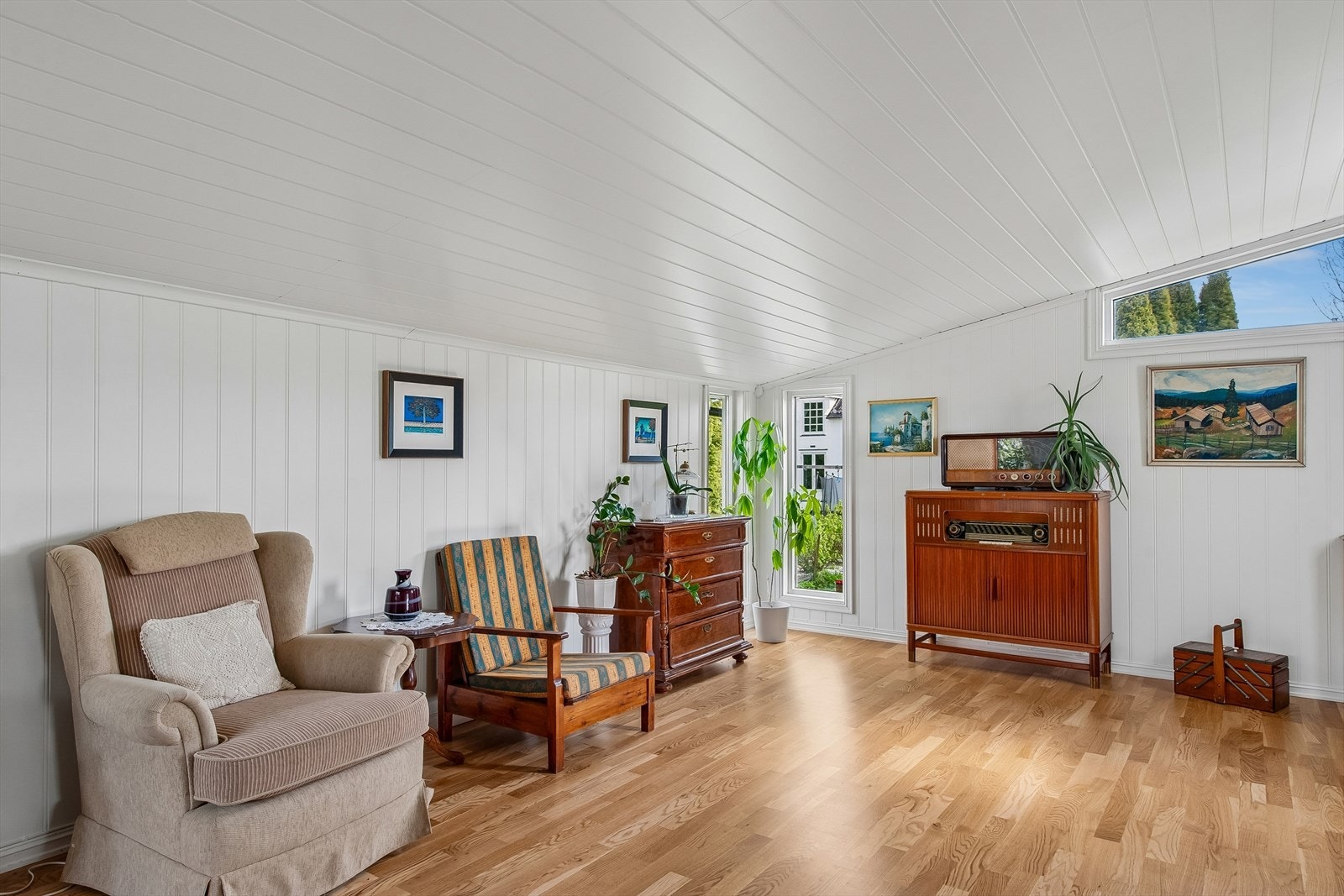 Vinduene i boligen har isolerglass med produksjonsår fra 1981, 1986 og 2019. Galleribilde