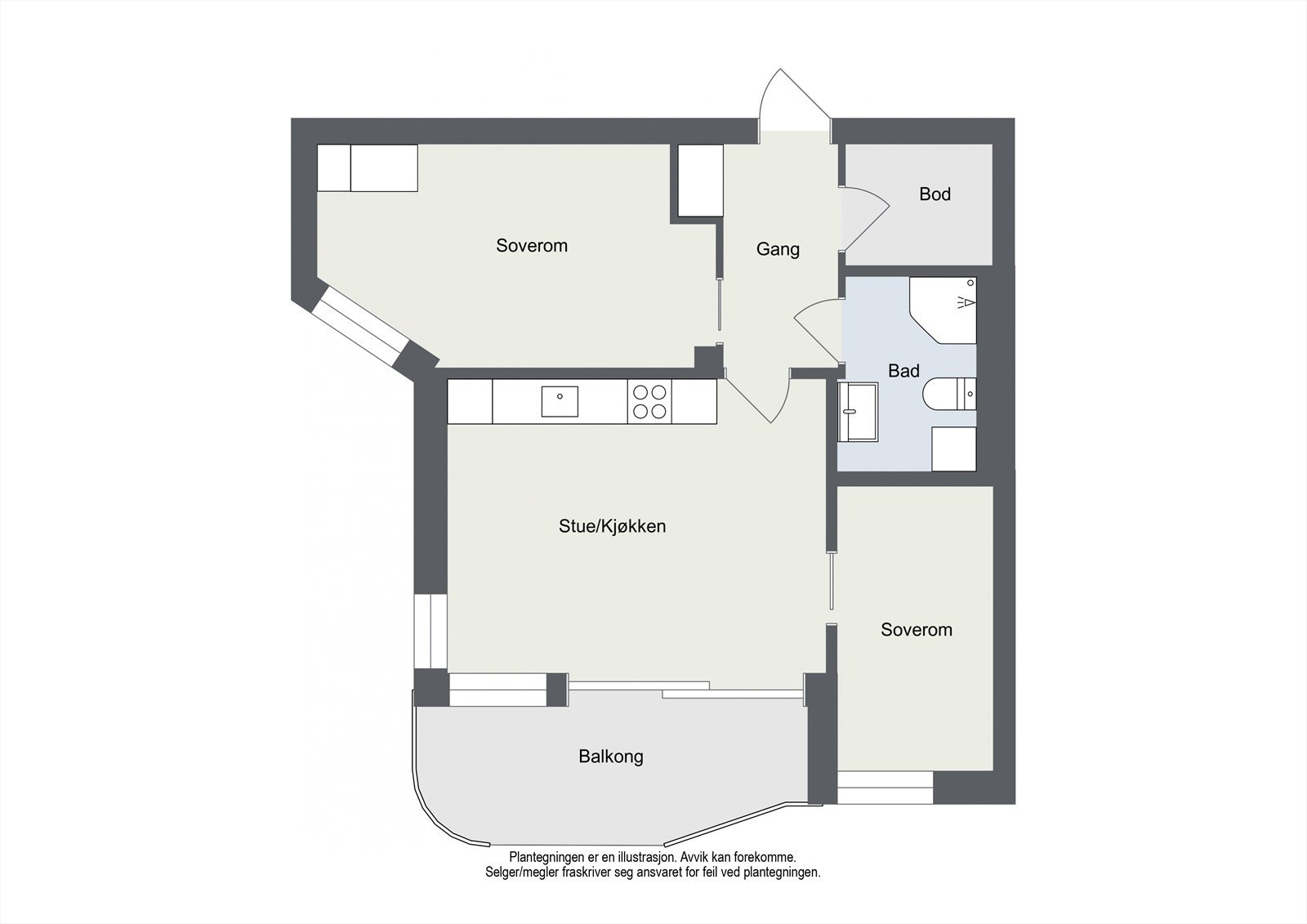 Planskisse Galleribilde