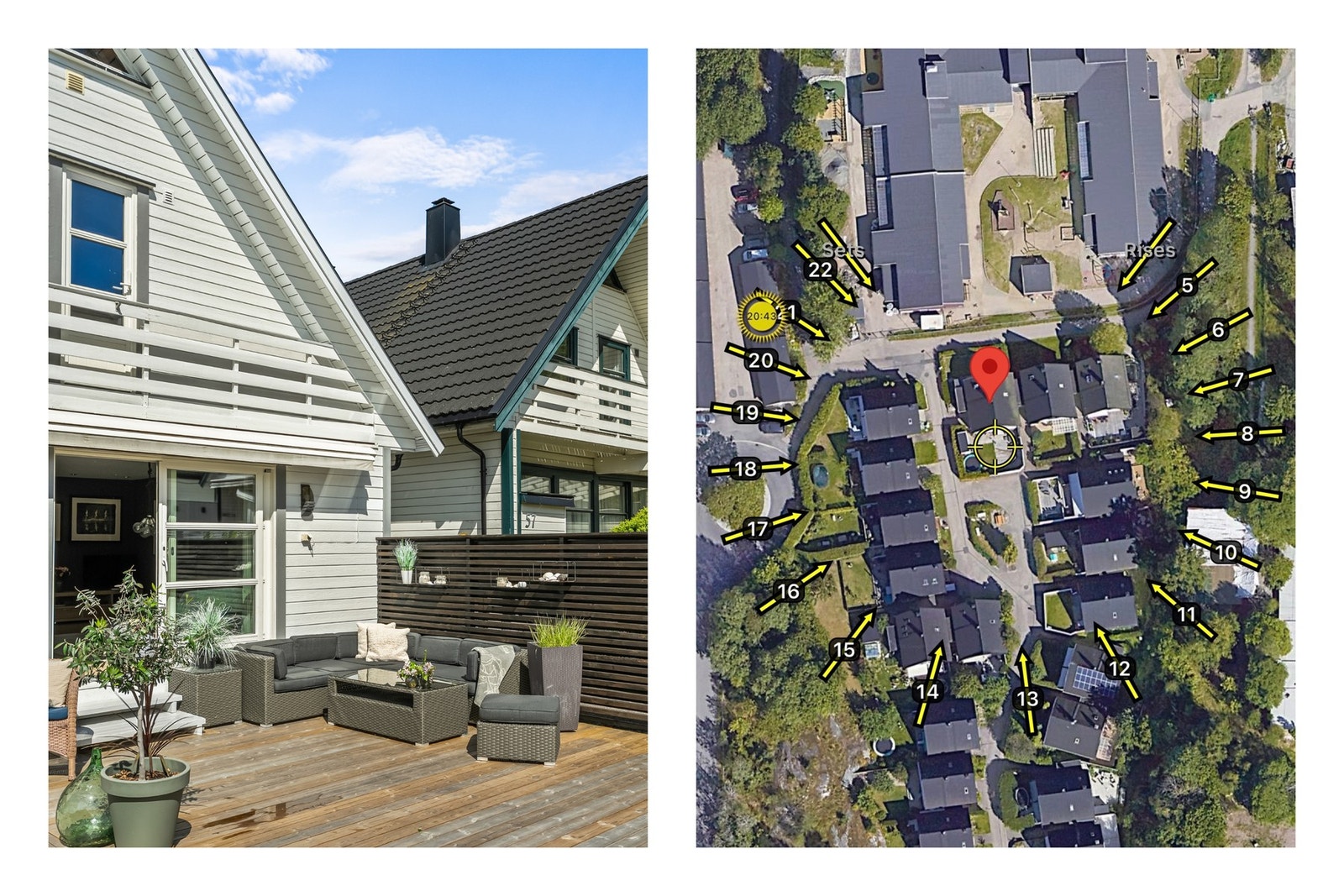 Den sydvendte beliggenheten sørger for flotte solforhold på terrassen, fra morgen til kveld. Galleribilde