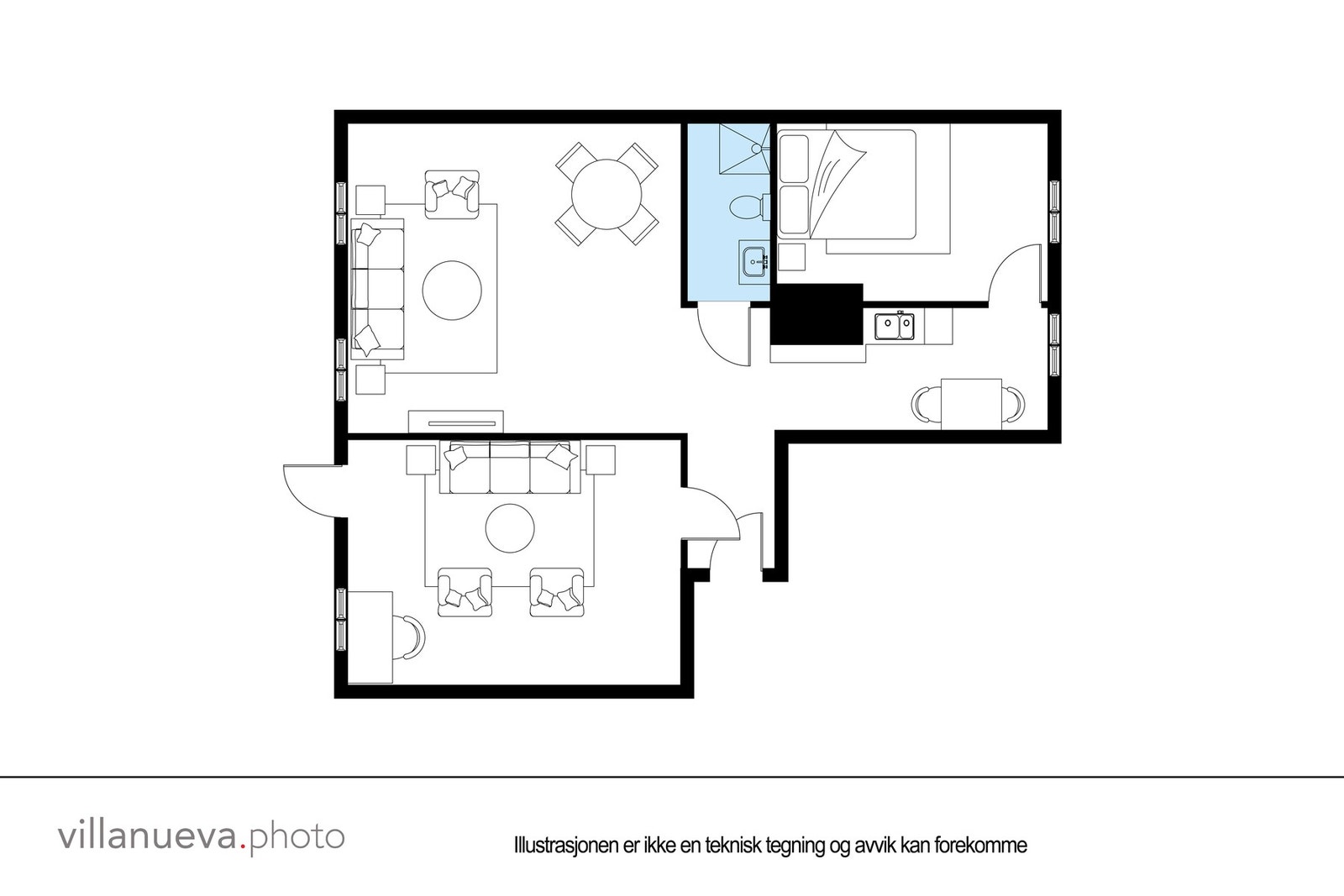 Plantegning - ikke målbar. Galleribilde