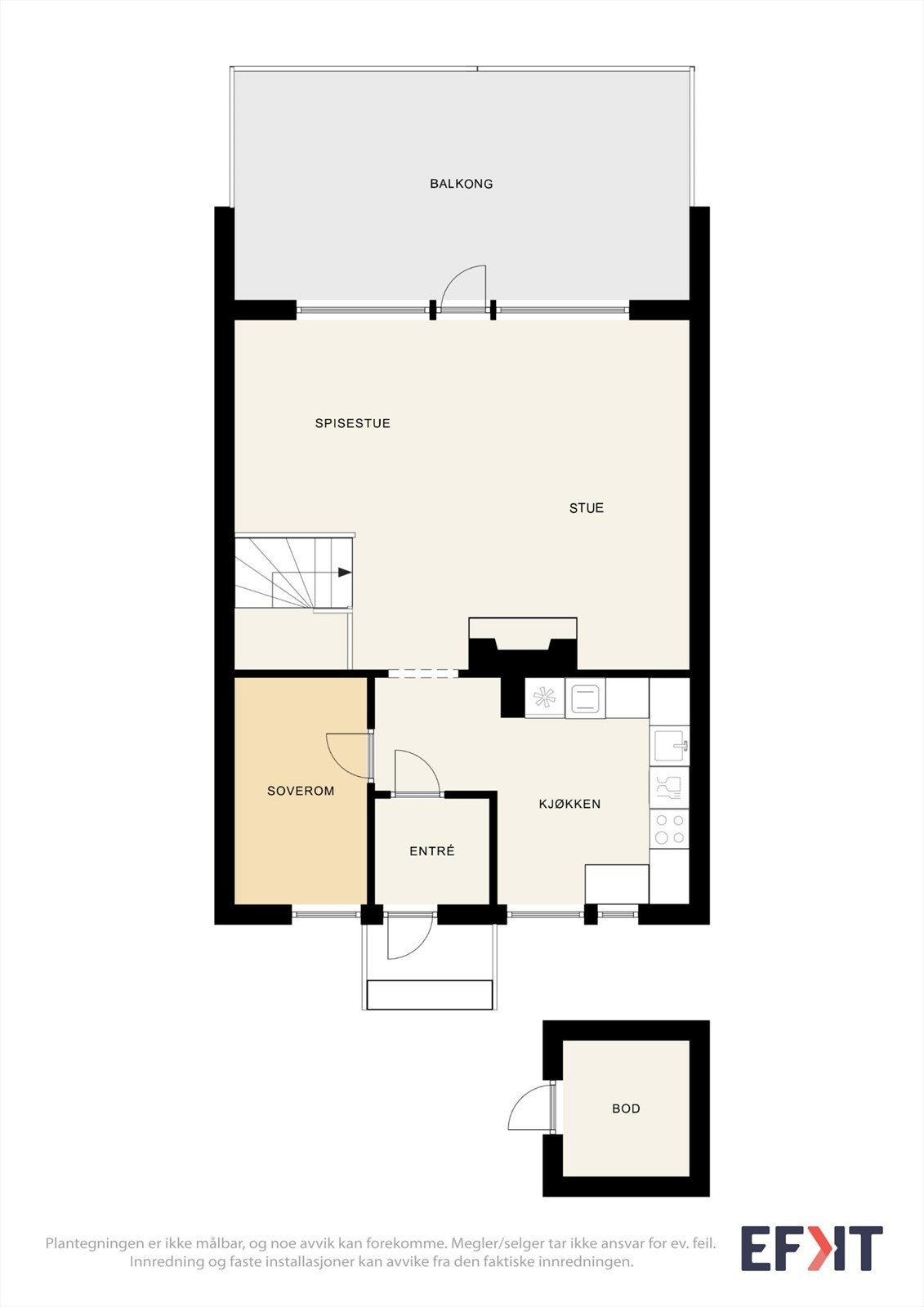 Plantegning - 1. etg. Galleribilde