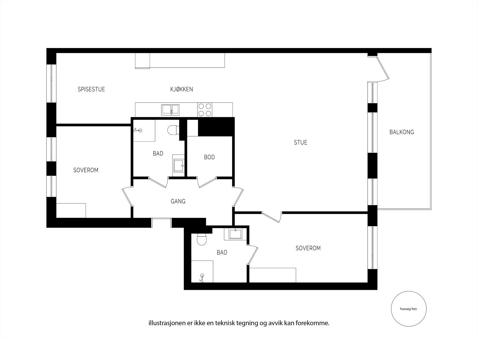 Plantegning Galleribilde