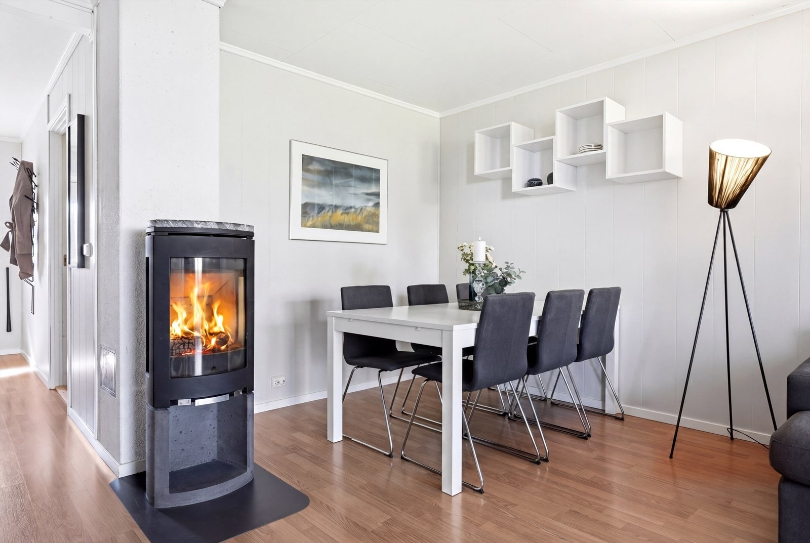 En vedovn gir både hygge og effektiv oppvarming på kalde dager. Galleribilde