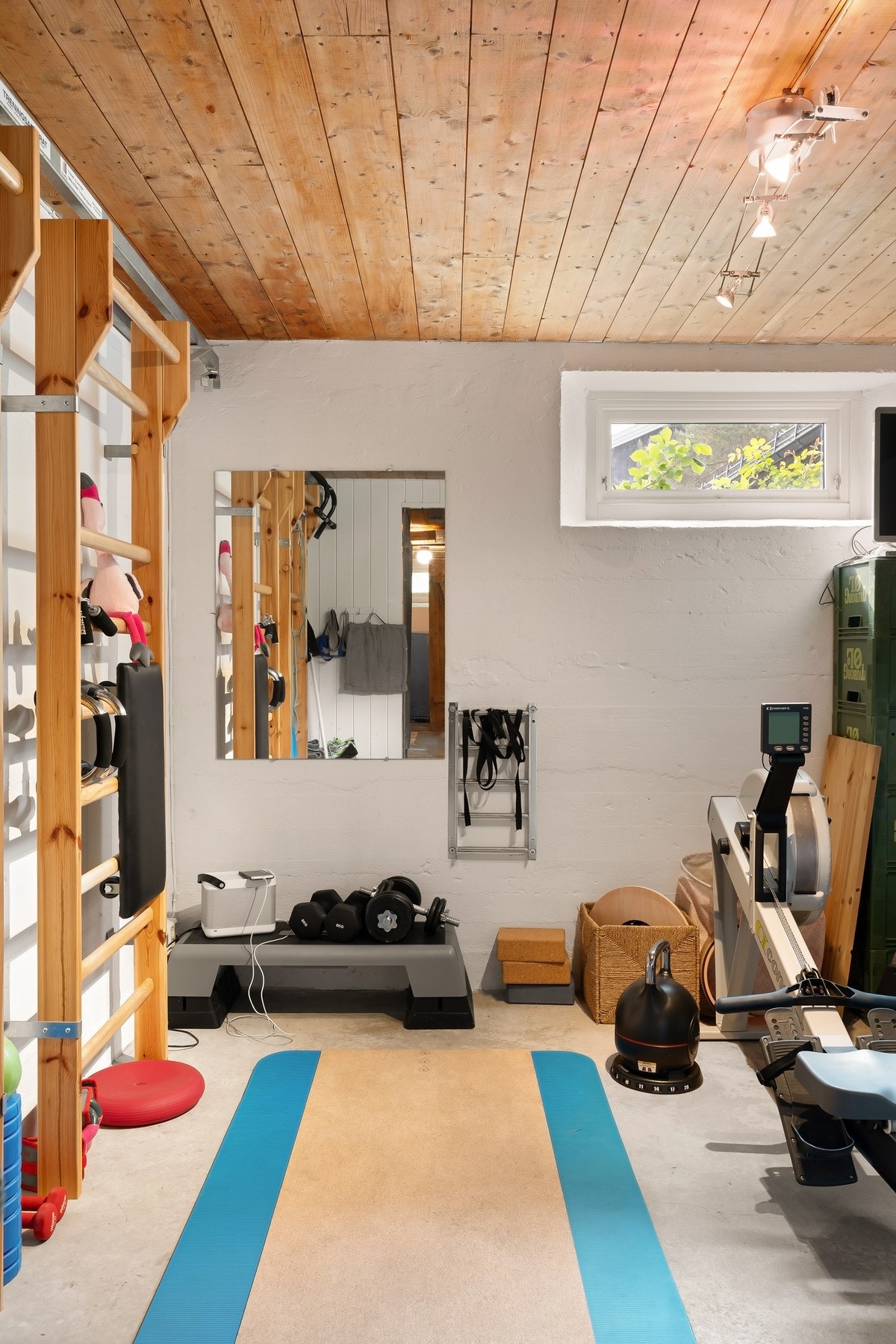 Treningsrommet gir fin plass til egentrening hjemme Galleribilde