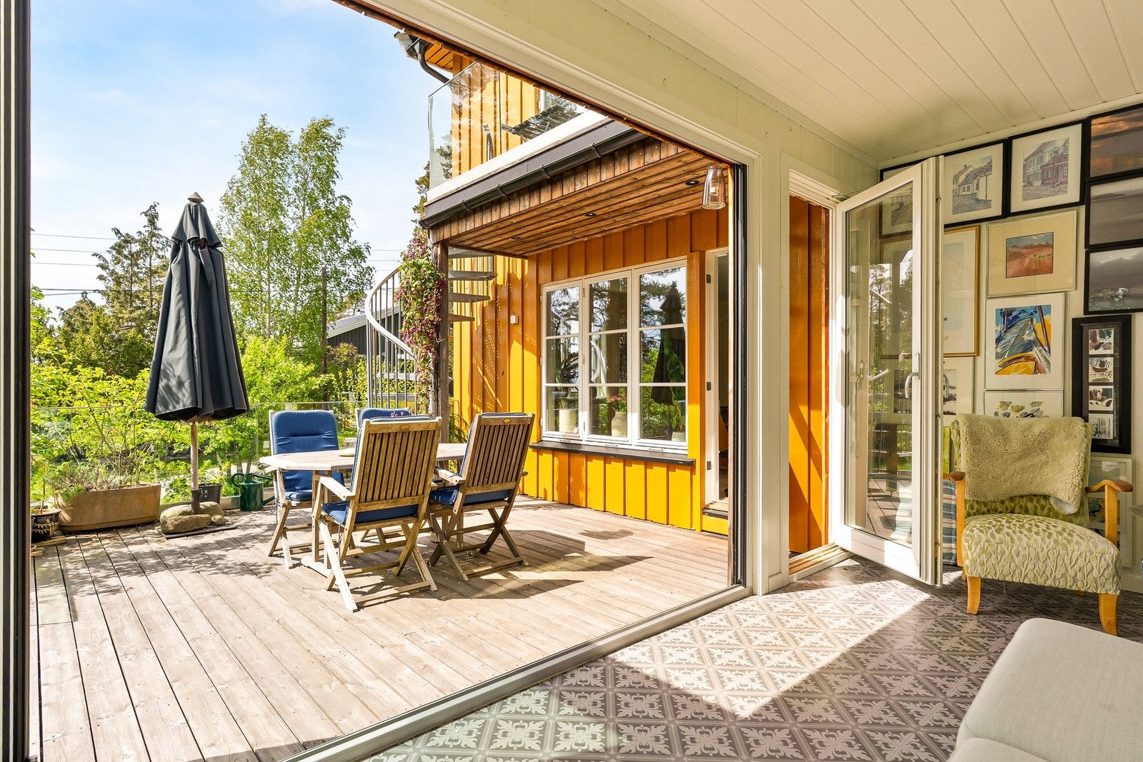 I tilknytning til terrassen finner du også en koselig hagestue på 10 kvm Galleribilde