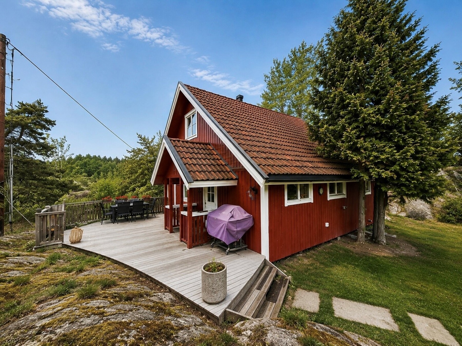 Det er også en hytte på eiendommen Galleribilde