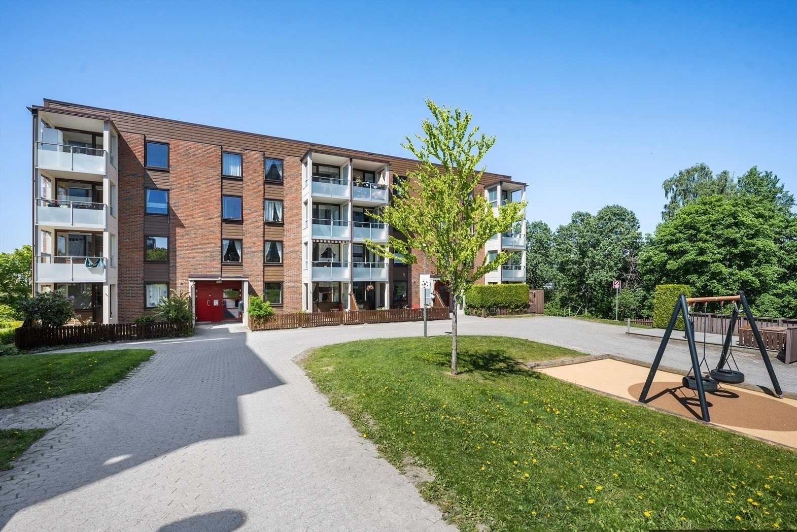 To private boder følger andelen og felles sykkelparkering i blokken. Galleribilde