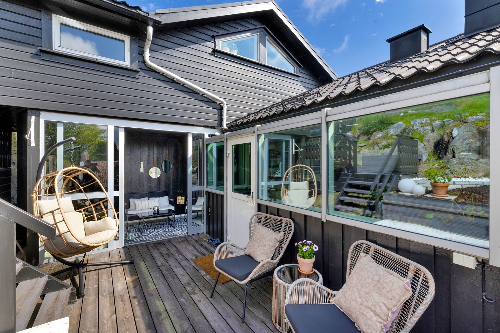 Lun hagestue som forlenger utesesongen. Galleribilde