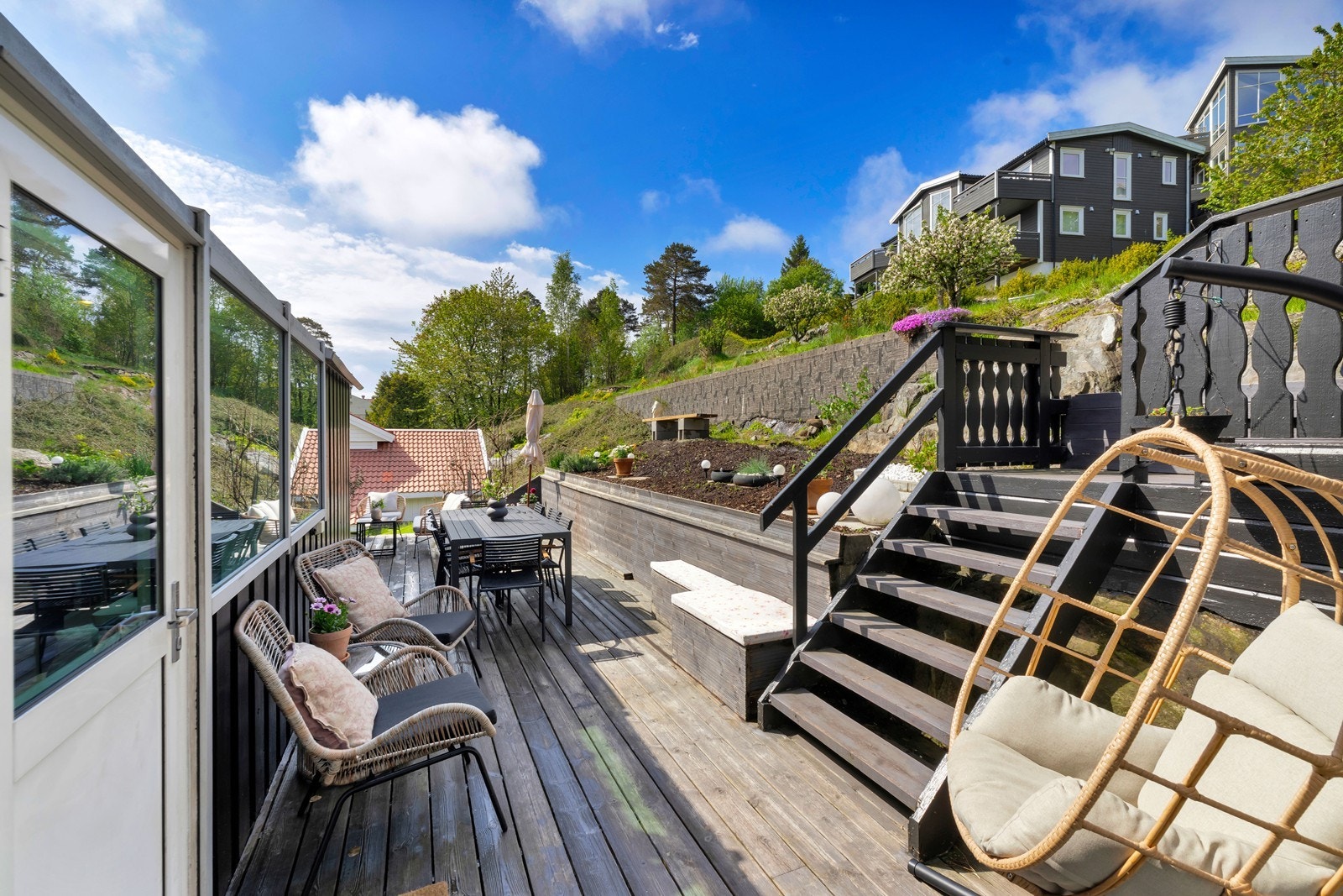 Terrasser over flere nivåer. Galleribilde