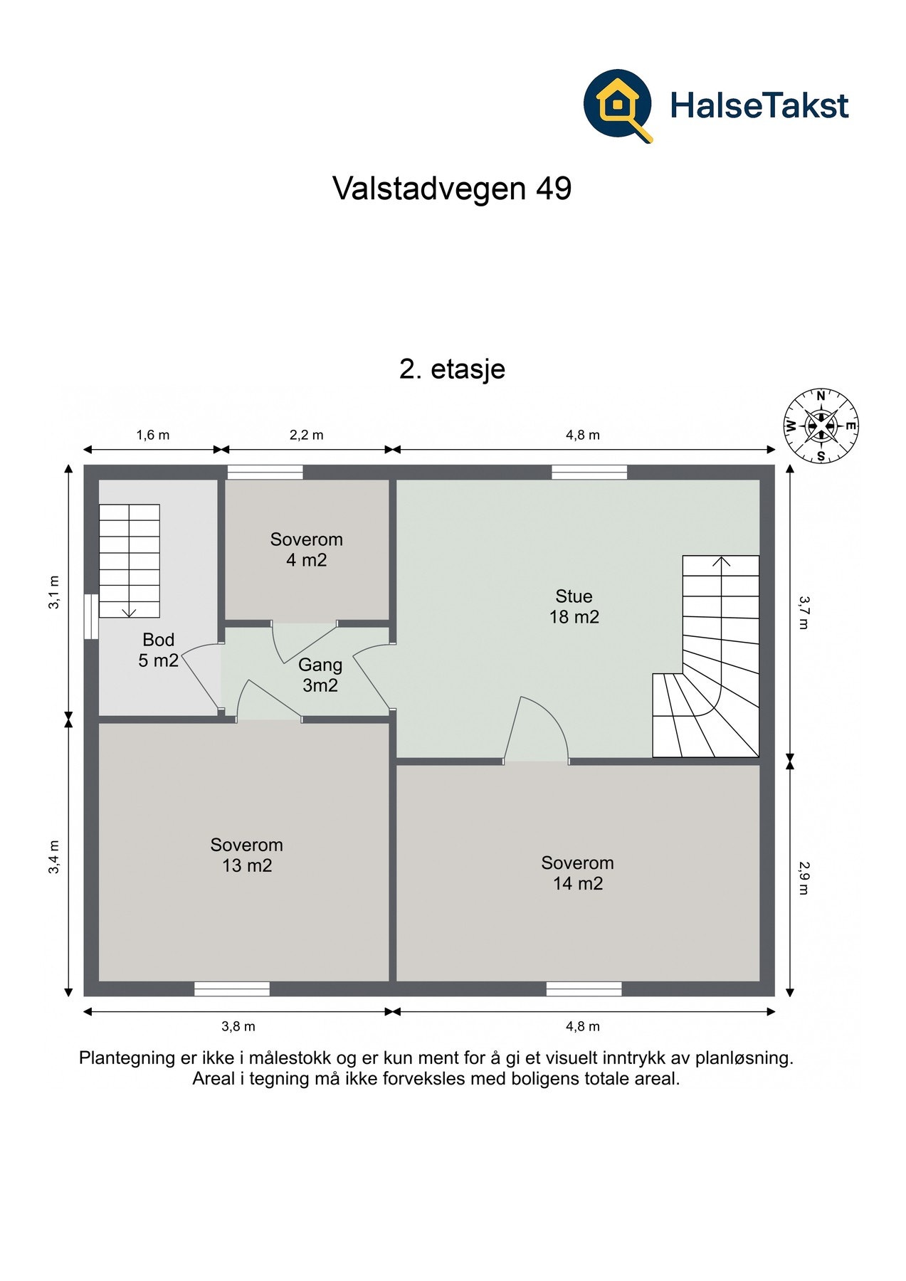 Valstadvegen 49, 2. etasje. Galleribilde