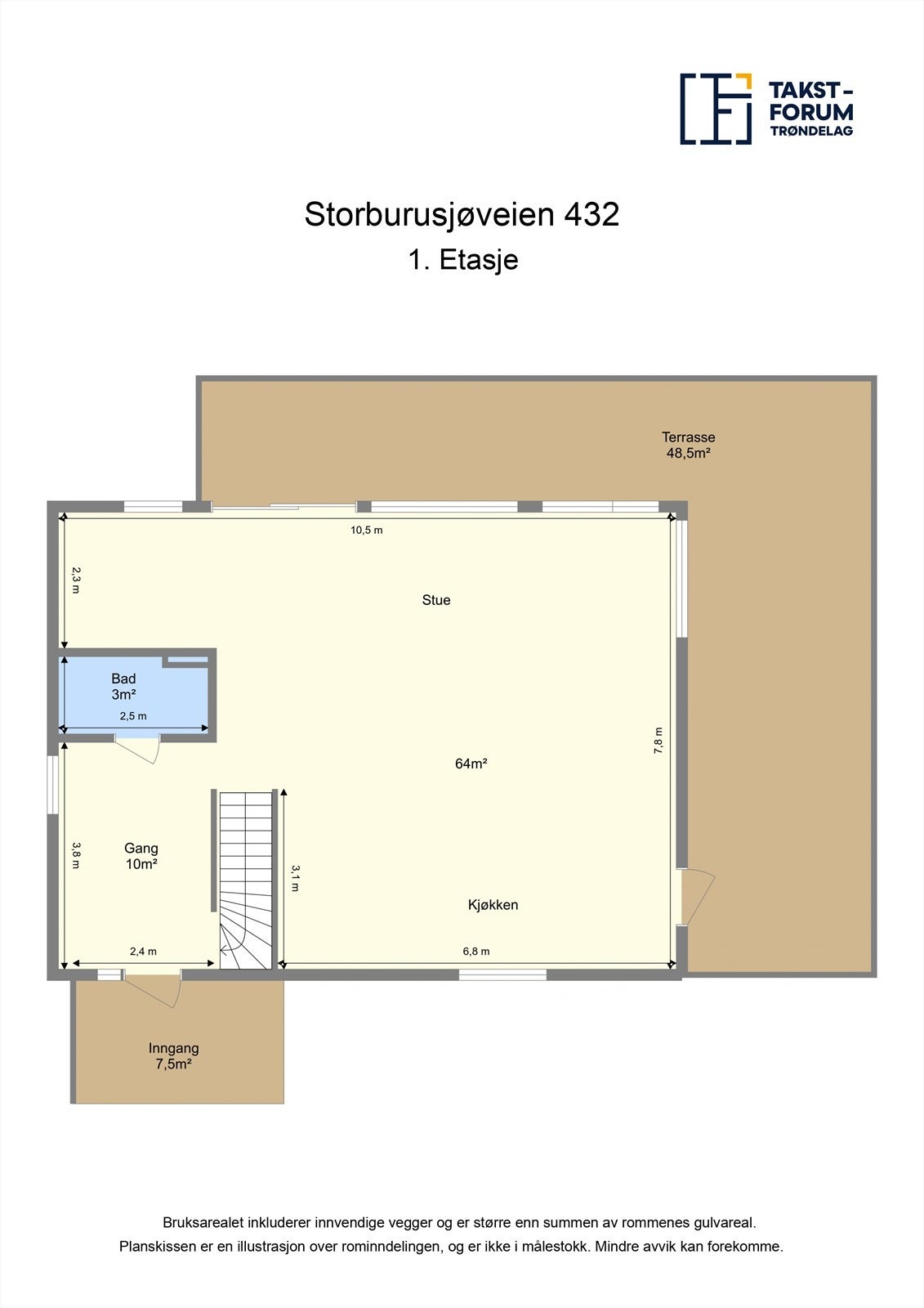 Planskisse 1. etasje Galleribilde