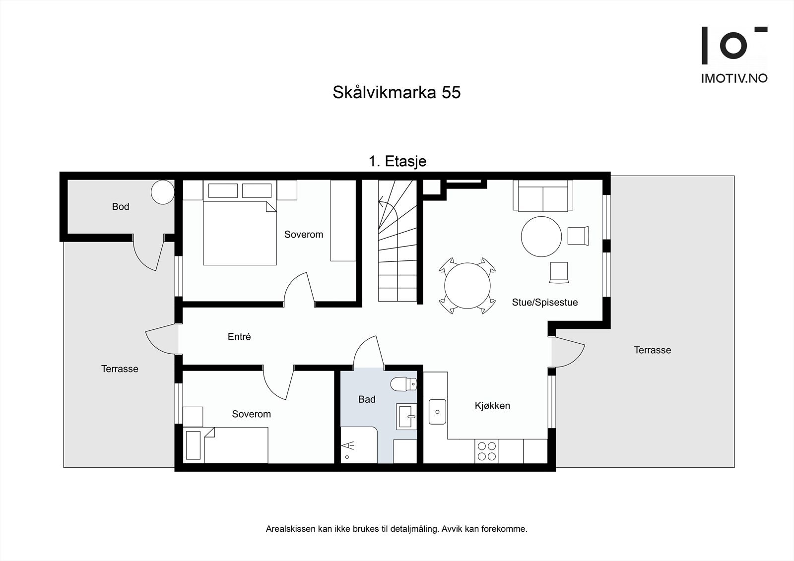 Plantegning 1 etg. Galleribilde