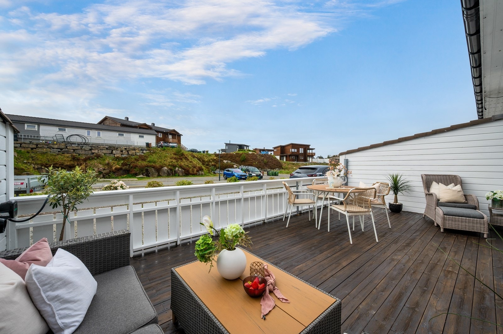 Terrassen er vestvendt. Galleribilde
