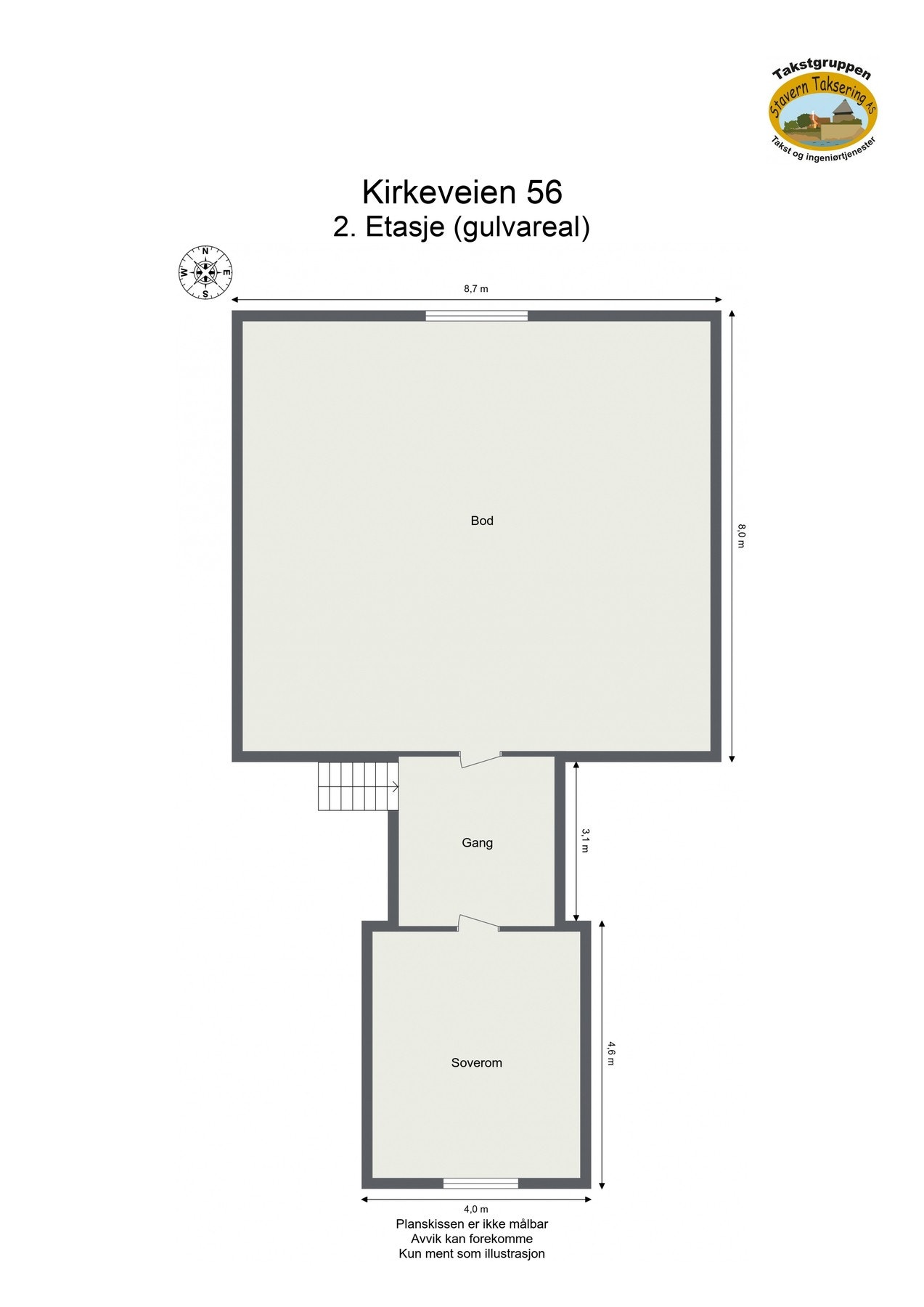 Plantegning 2. etasje. Galleribilde