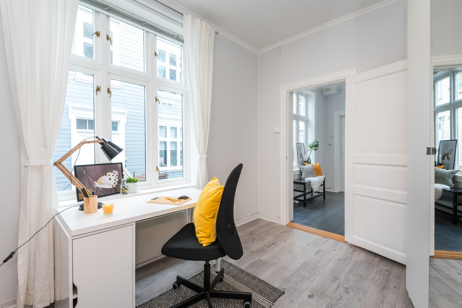 Her er det enkelt å innrede med kontorløsning. Galleribilde