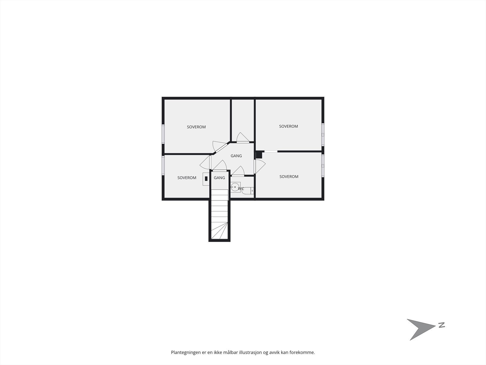 Loft | Etasjen var godkjent som en egen leilighet. Galleribilde