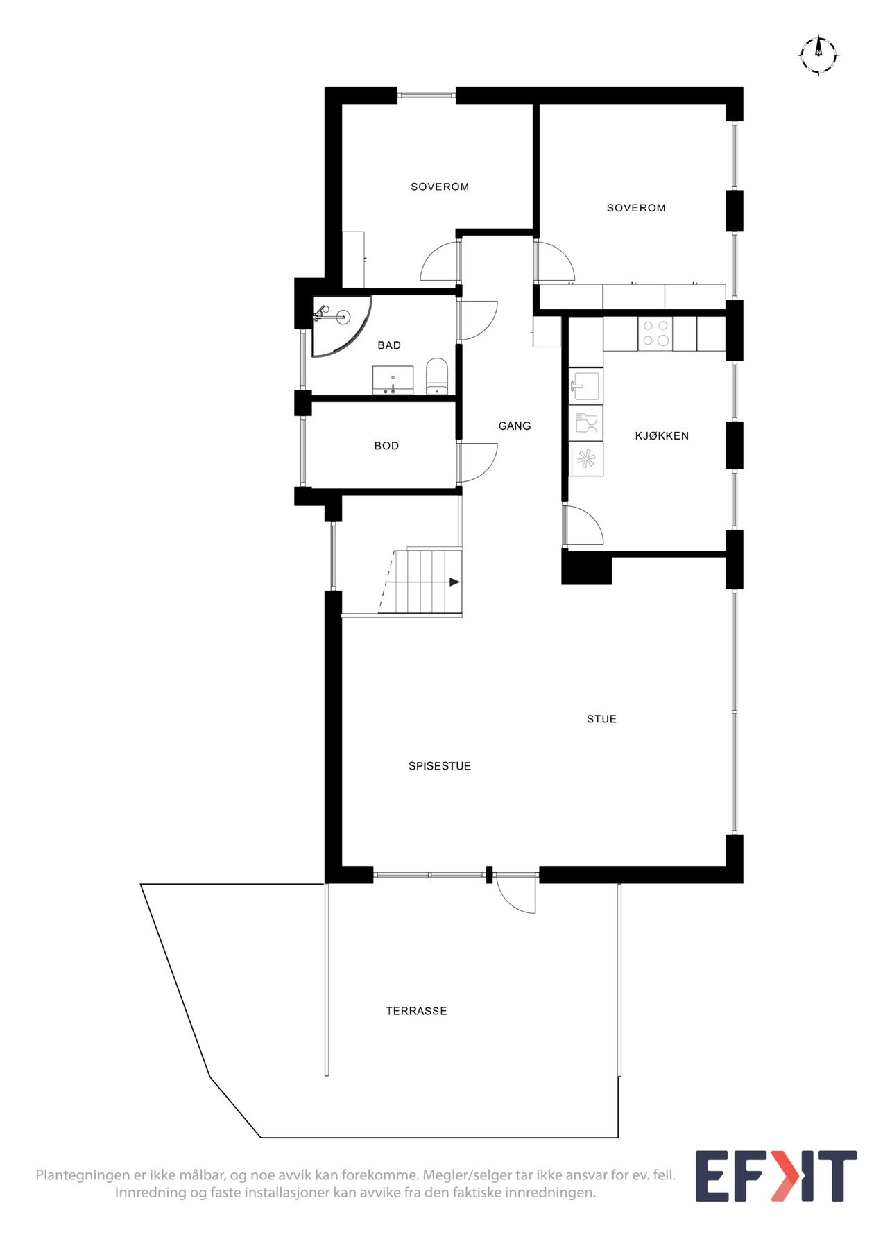 Plantegning 1.etasje Galleribilde