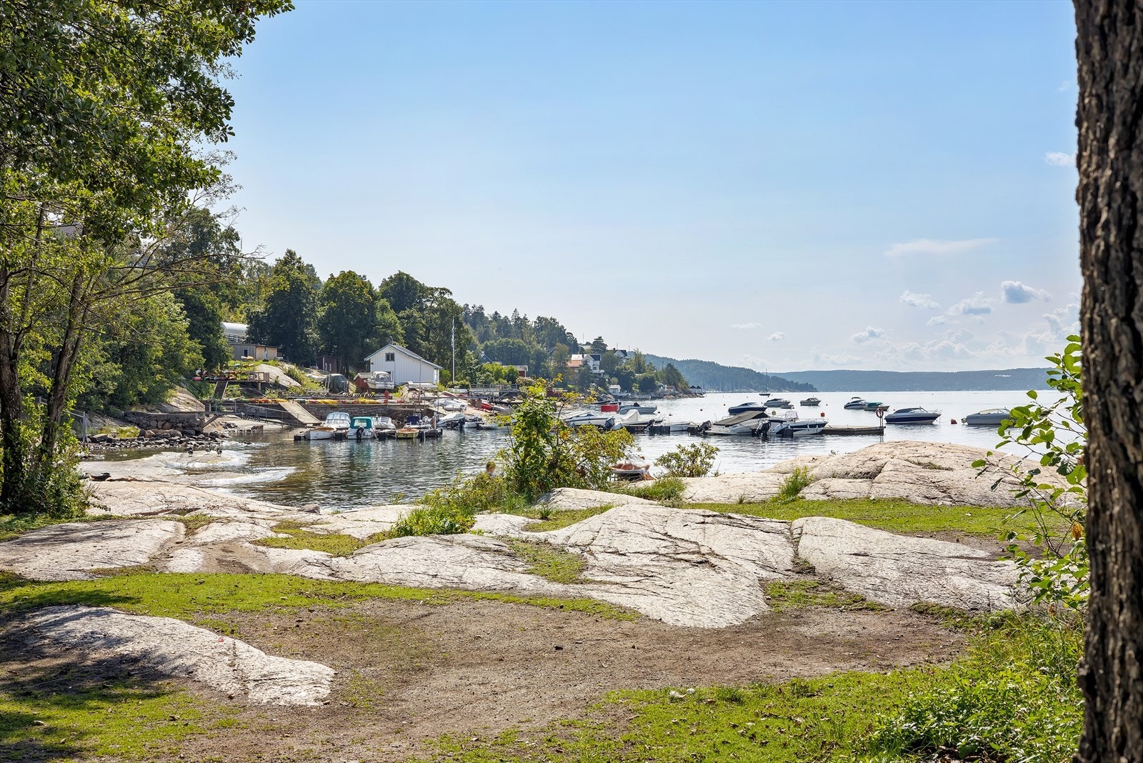 Ljan strand med flott beliggenhet ved Oslofjorden Galleribilde