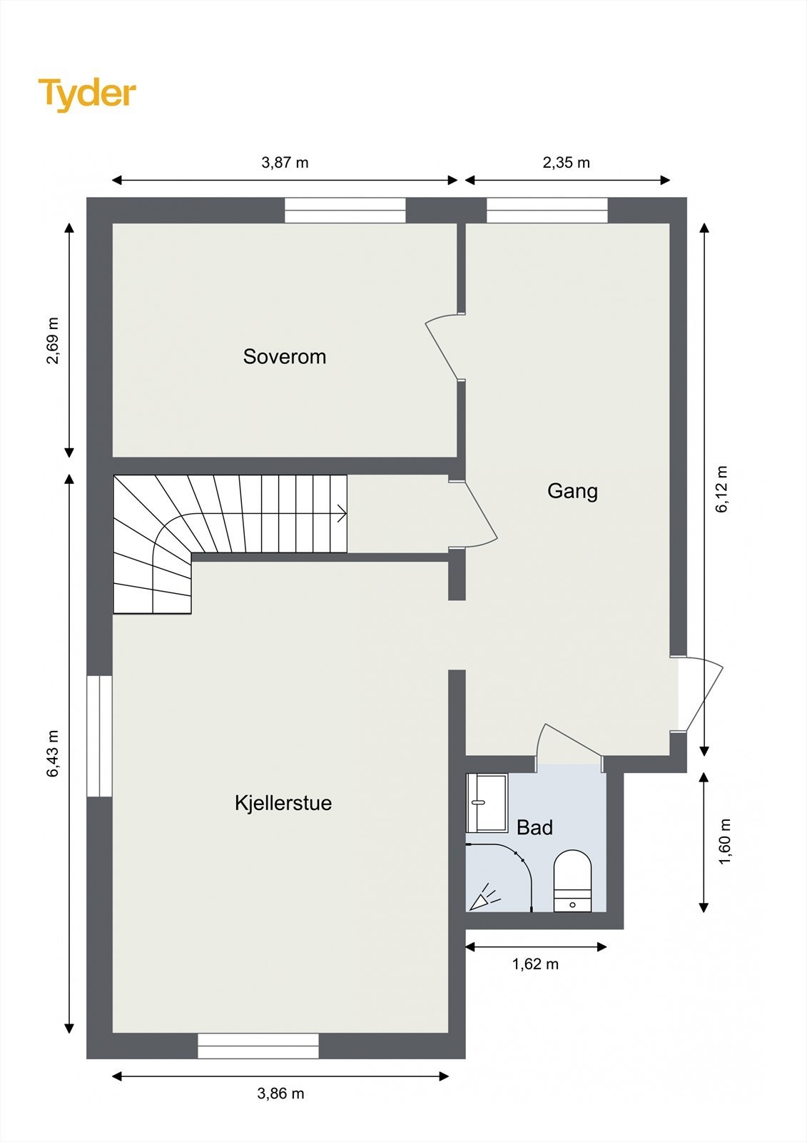 Plantegning kjeller Galleribilde