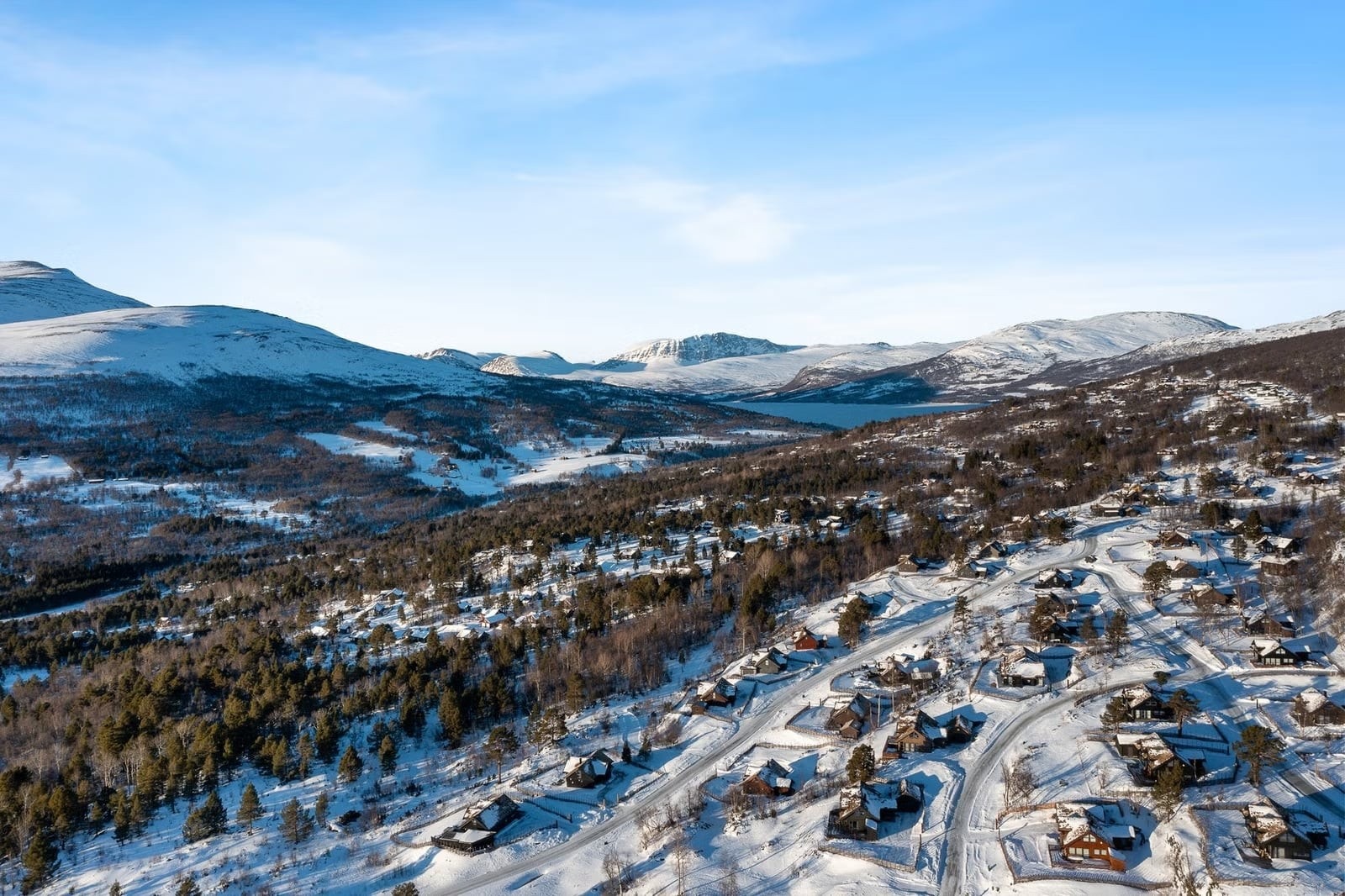 Langberga på vinterstid Galleribilde