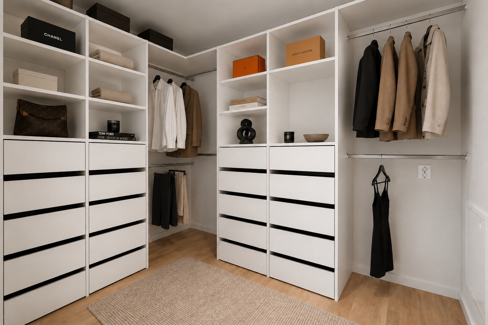 Godt med oppbevaringsplass for begge Galleribilde