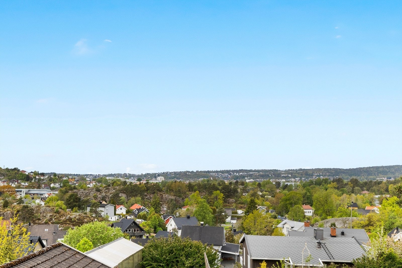 Utsnitt av utsikt fra eiendommen Galleribilde