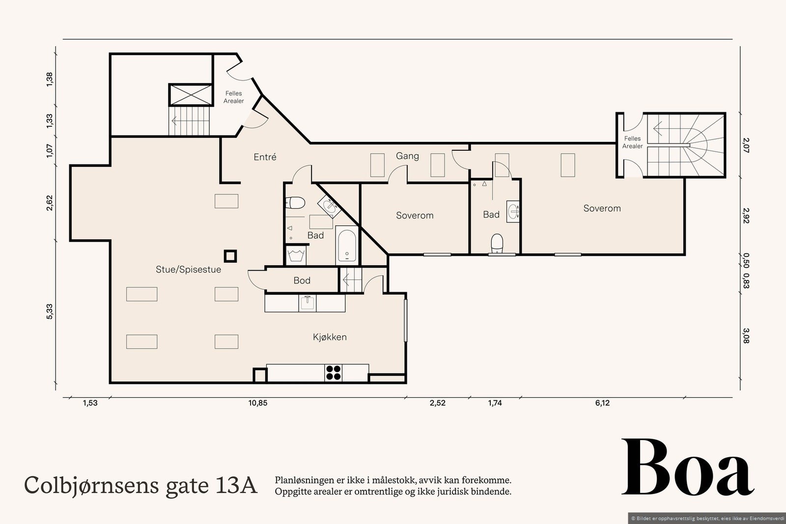 Plantegning Galleribilde