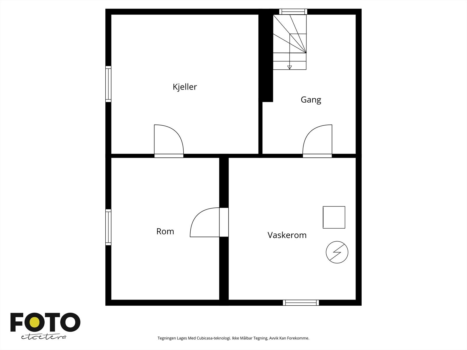 Illustrert planskisse, kjeller Galleribilde